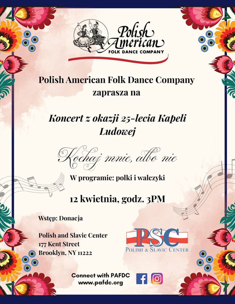 Koncert z okazji 25 lecia Kapeli Ludowej plakat