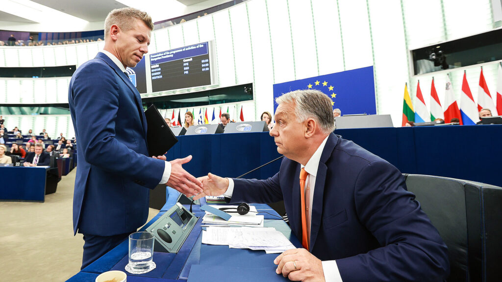 Peter Magyar.Viktor Orban
