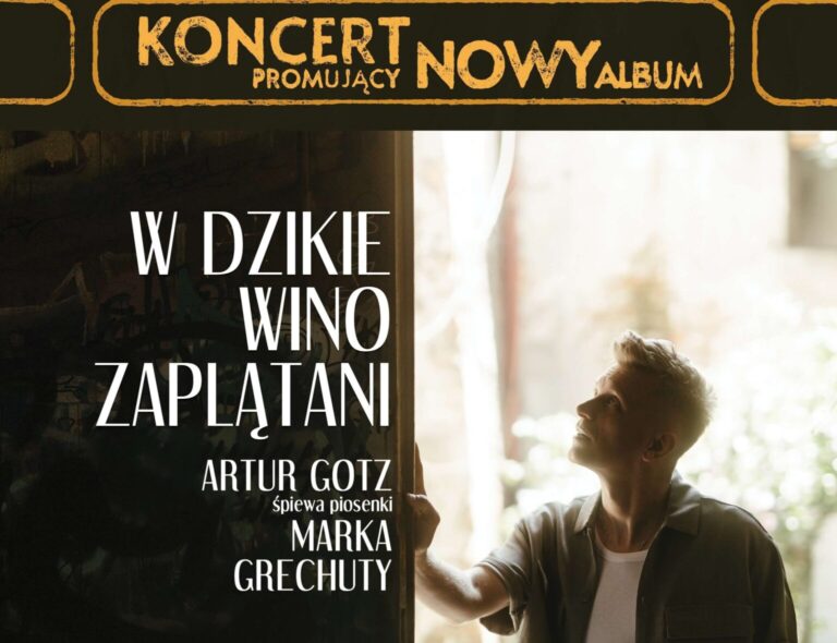 Plakat W dzikie wino zaplatani mały