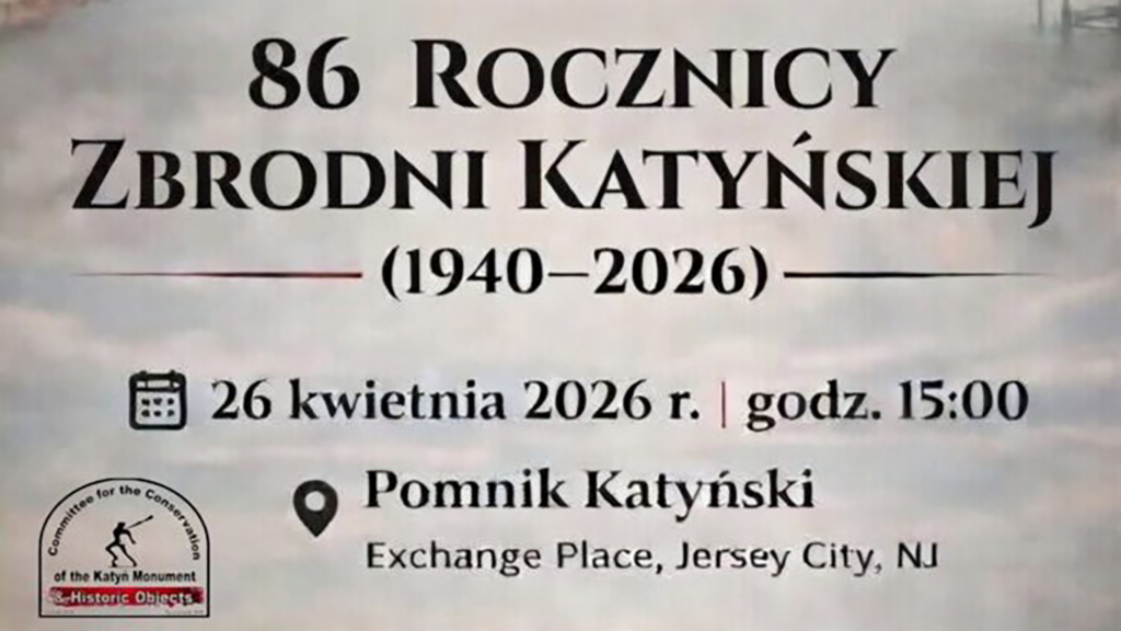 Uroczystosci pod Pomnikiem Katyn 1940 w Jersey City 2026 1 head
