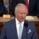 Król Karol III przemawia przed wspólnym posiedzeniem izb Kongresu USA, 28 kwietnia 2026 roku