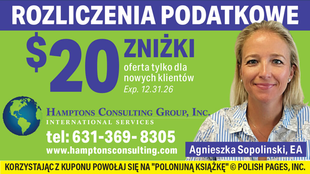 Kupon hamptons consulting group rozliczenia podatkowe long island nowy jork 2026 scaled