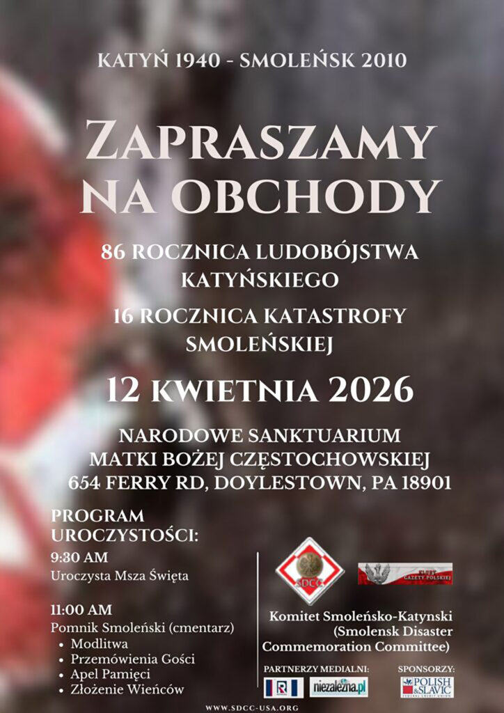 Obchody 16 rocznicy Katastrofy Smolenskiej oraz 86 rocznicy Ludobojstwa Katynskiego 1 body