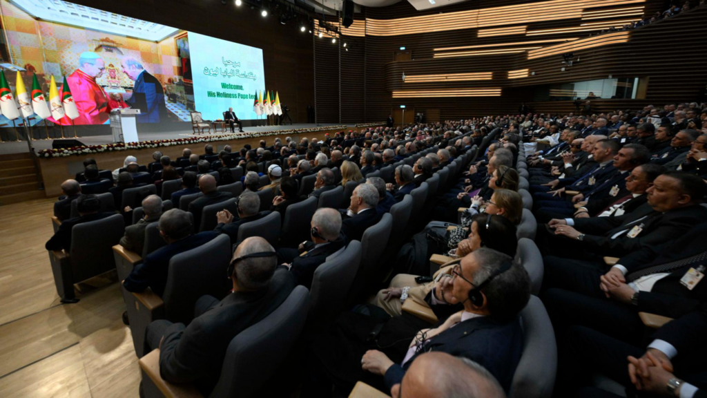 Pope algeria audience body