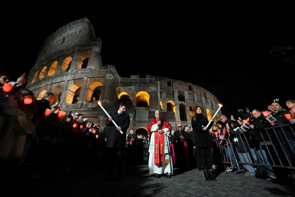 Pope cross vatican easter body