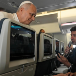 Pope interview flight africa head