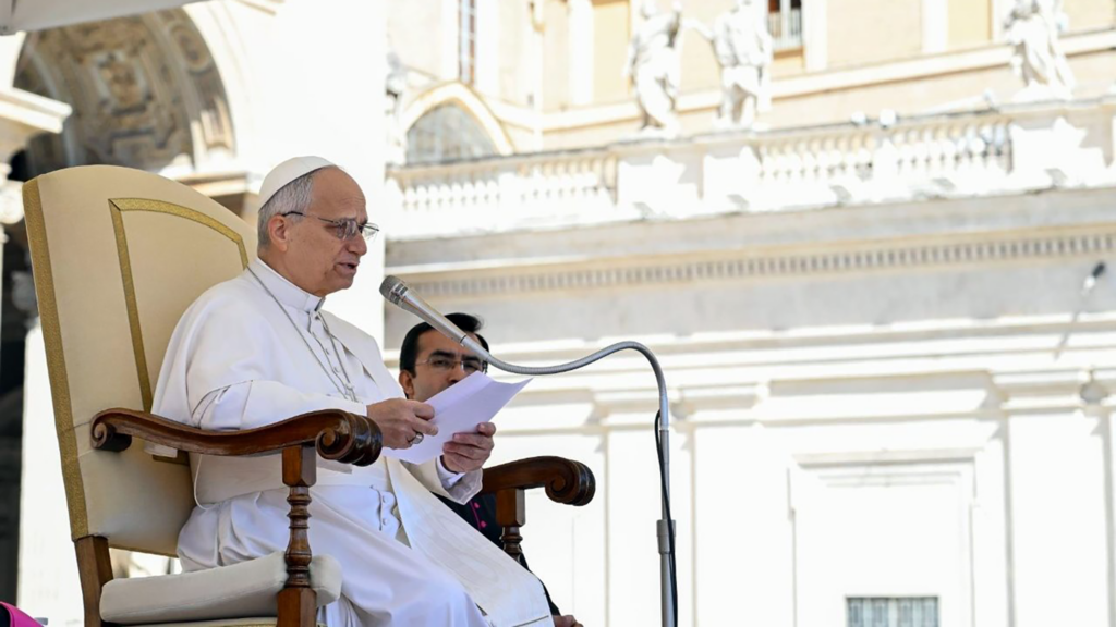 Pope leo speech protecting innocents head