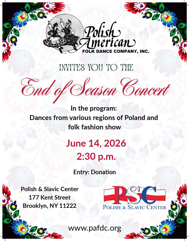 Polish American Folk Dance Company zaprasza na Koncert body