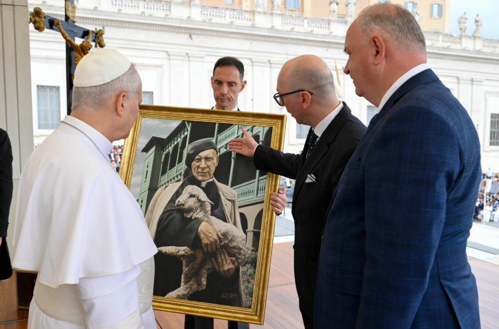 Delegation gift pope body
