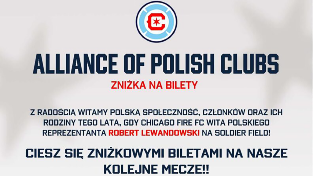 Znizka na bilety na mecze Roberta Lewandowskiego w Chicago head