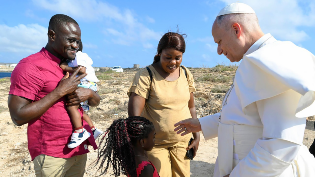 Lampedusa pope head