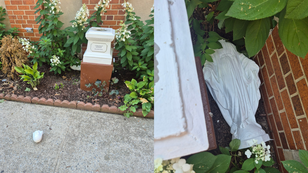 Church vandalism diocese head