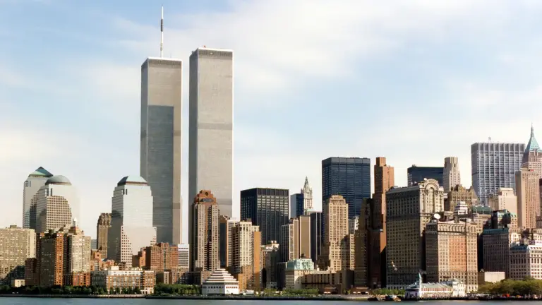 Twin towers before the 9/11 attacks