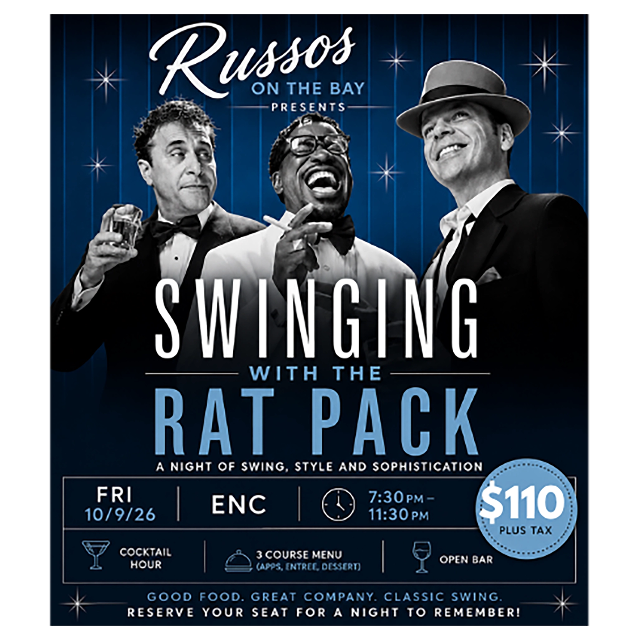 Swinging with The Rat Pack russo poster