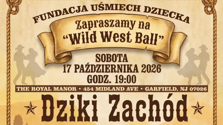 Bal dziki zachod 2026 fundacja usmiech dziecka