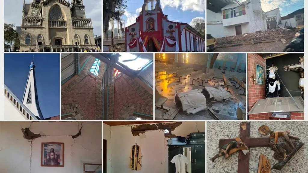 Churches Kolumbii papal call