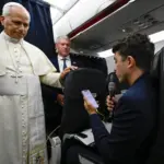 Pope plane interview vatican church responsibilities