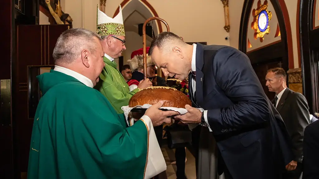 Prezydent nawroski w kosciele kostki greenpoint ny
