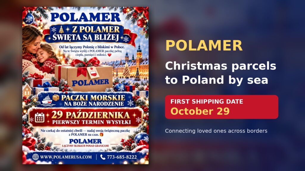 Polamer – Christmas sea parcels to Poland, first shipping date October 29, 2026