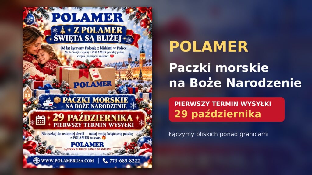 Polamer – świąteczne paczki morskie do Polski, pierwszy termin wysyłki 29 października 2026