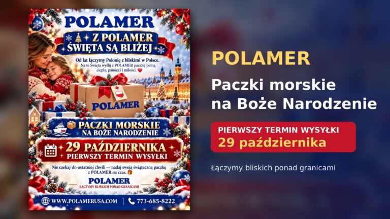 Polamer – świąteczne paczki morskie do Polski, pierwszy termin wysyłki 29 października 2026