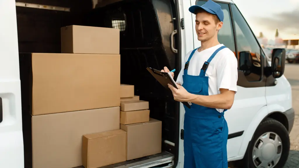 Shutterstock packages courier head