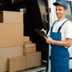 Shutterstock packages courier head